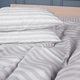 Пододеяльник MirSon Бязь 17-0600 Stripe White Gray 160 x 220 см (2200008047993) - изображение 5