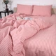 Простирадло MirSon Бязь 17-0607 Stripe Pink 200 х 220 см (2200008054069) - зображення 4