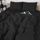 Пододеяльник MirSon Бязь 17-0611 Stripe Black 220 x 240 см (2200008199562) - изображение 2