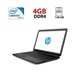 Ноутбук HP 15-bs036ng / 15.6" (1366x768) TN / Intel Celeron N3060 (2 ядра по 1.6 - 2.48 GHz) / 4 GB DDR3 / 128 GB SSD / Intel HD Graphics 400 / WebCam б/в - зображення 1