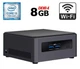Неттоп Intel NUC NUC7i3DNH USFF / Intel Core i3-7100U (2 (4) ядра по 2.4 GHz) / 8 GB DDR4 / 250 GB SSD / Intel HD Graphics 620 / HDMI / Wi-Fi б/у - изображение 1