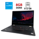 Ноутбук-трансформер Б-класс Lenovo ThinkPad L13 Yoga / 13.3" (1920x1080) IPS Touch / Intel Core i5-10210U (4 (8) ядра по 1.6 - 4.2 GHz) / 8 GB DDR4 / 512 GB SSD / Intel UHD Graphics for 10th Generation / WebCam / Win 11 Pro б/у - изображение 1