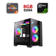 Ігровий ПК FORSAGE Infinity Mini Black Tower / AMD Ryzen 5 5500 (6 (12) ядер по 3,6 - 4,2 ГГц) / 8 ГБ DDR4 / 480 ГБ SSD / nVidia GeForce GTX 1070 Ti, 8 ГБ GDDR5, 256-біт б/в - зображення 1