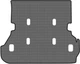 EVA килимок EVAtech в багажник авто для Land Cruiser (100) 7 seats Restyling Toyota 2003-2007 1 покоління SUV EU Сота сіра (TY34103BO1SGB) - зображення 1