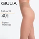Женские матовые колготки с 3D плетением Giulia SOFT MATT 40 4 Beige-daino, капроновые с эффектом Make-UP - изображение 1