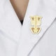 Значок (пин) BROCHE брошь бижутерия Медицина Скелет туловища золотистый BRGV114892 - изображение 4