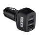Зарядний пристрій для авто BREVIA ePower TriDrive 44 W 1xUSB-C 2xUSB-A чорний (46044DUCB) - зображення 1