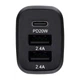 Зарядний пристрій для авто BREVIA ePower TriDrive 44 W 1xUSB-C 2xUSB-A чорний (46044DUCB) - зображення 2