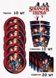 Набор для праздника по мотивам сериала Странные дела Stranger Things: стаканчики, тарелки и салфетки (SVS) - изображение 5