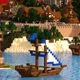 Постер Майнкрафт, замок у моря, Minecraft, A1 60×90 см (id0242) - зображення 3