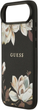 Панель Guess Grained Flowers Classic Logo MagSafe для Apple iPhone 17 Air Black (GUHMP17MPGNMPLMK) - зображення 5