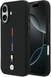 Панель BMW M Silicon Tricolor Line MagSafe для Apple iPhone 17 Black (BMHMP17S25SITMIK) - зображення 1