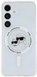 Панель Karl Lagerfeld Button Karl & Choupette Heads Printed Logo MagSafe для Samsung Galaxy S25 White (3666339449988) - зображення 3