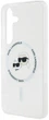 Панель Karl Lagerfeld Button Karl & Choupette Heads Printed Logo MagSafe для Samsung Galaxy S25 White (3666339449988) - зображення 5