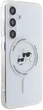 Панель Karl Lagerfeld Button Karl & Choupette Heads Printed Logo MagSafe для Samsung Galaxy S25 Plus White (3666339449995) - зображення 4