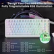 Ігрова Механічна Клавіатура Attack Shark X82 Pro HE (82 Клавіші, Tri-Mode, Магнітні Перемикачі) (біла контурна) - зображення 5