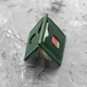 Мужской кожаный зажим для денег и карточек Grand Green, натуральная кожа Crazy Horse, зеленый - изображение 5