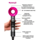 Фен для волос Super Hair Dryer, 1600 Вт, с турбо режимом и ионизацией - изображение 2