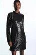 Сукня жіноча COS recycled sequinned mini dress 1122019001 44 Чорний - изображение 2