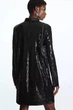 Сукня жіноча COS recycled sequinned mini dress 1122019001 44 Чорний - изображение 4