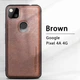 Защитный чехол X-Level Leather для Google Pixel 4a (4G) коричневый - изображение 2