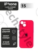 Чохол силіконовий з закритою камерою Epic Premium Silicone Case Camera Protection without MagSafe для Apple iPhone 15 (6.1) Bright Pink - зображення 1