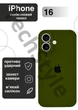 Чохол силіконовий з закритою камерою Epic Premium Silicone Case Camera Protection without MagSafe для Apple iPhone 16 (6.1) Army green - зображення 1