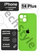 Чохол силіконовий з закритою камерою Epic Premium Silicone Case Camera Protection without MagSafe для Apple iPhone 14 Plus (6.7) Lime Green - зображення 1
