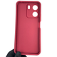 Чехол силиконовый Soft Touch с 3D принтом для Xiaomi Redmi 13C бордовый (Полная защита камеры) - изображение 4