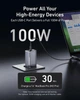 Зарядное устройство сетевое ANKER GaNPrime Charger 100W USB-C + USB-A складной, серый - изображение 3