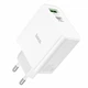 Зарядний пристрій Hoco C113A Awesome (U+C) 65W White - изображение 2