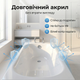 Акриловая ванна Insana Efes 105x70 см пристенная купель глубина 30 см для квартиры дома отеля хостела без ног - изображение 8