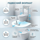 Унитаз напольный Insana Grem 52х35.5х34см для ванной комнаты дома и офиса фарфор компакт белый - изображение 8