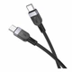 Зарядний кабель Hoco X109 Silicone Type-C to Type-C 60W 3m Black - зображення 2