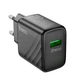 Зарядний пристрій Hoco CS21A 1USB QC 18W Black - изображение 1