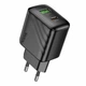 Зарядний пристрій Hoco CS25A 1USB-C/1USB PD/QC 20W Black - изображение 1