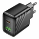 Зарядний пристрій Hoco CS25A 1USB-C/1USB PD/QC 20W Black - изображение 6
