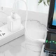 Зарядний кабель Hoco X96 Type-C 27W 3A 0.25m White - зображення 2