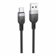Зарядний кабель Hoco X109 Silicone Type-C 3A 3m Black - изображение 4