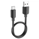 Зарядний кабель Hoco X96 Type-C 27W 3A 0.25m Black - изображение 2