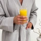 Халат мужской теплый вафельный M серый Cosy 821 - изображение 5