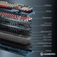 Клавиатура беспроводная GamePro Asgard Drakkar Keychron Super Red Switch Blue (MK305BL) - изображение 8