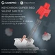 Клавиатура беспроводная GamePro Asgard Drakkar Keychron Super Red Switch Blue (MK305BL) - изображение 9