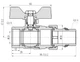Кран кульовий "Американка" Thermo Alliance Forte 3/4" ВЗ прямий, антипротікання, метелик SF222W20 - зображення 4