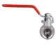 Кран шаровой Thermo Alliance Forte 1/2" ВВ прямой, PN40, рычаг SF600W15 - изображение 2
