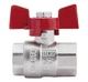 Кран шаровой Thermo Alliance Standart 3/4" ВВ прямой, PN40, бабочка SD602NW20PN40 - изображение 2