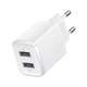 Мережевий зарядний пристрій Baseus Compact 10.5W 2 USB Білий (CCXJ010202) - зображення 1