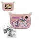 Детский фотоаппарат YT008 Unicorn моментальная печать 2.4" IPS дисплей Pink - изображение 6