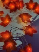 Гирлянда осенняя с кленовыми листьями, 3 м, 20 LED лампочек, на батарейках 2×AA - изображение 4