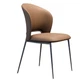 Стул для кухни RIAS DSF-136 с широкой спинкой и металлическим каркасом Brown (3_07708) - изображение 1